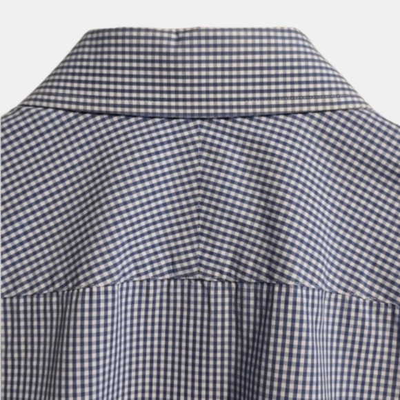 Charles Tyrwhitt Classic Fit Shirt 18x35 Blue Check Smart-Casual Professional - Picture 7 of 9